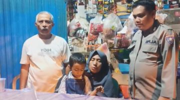 Ditinggal Ayah Ke ATM, Afif Ditemukan Di Polsek Kota Baru